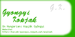 gyongyi kopjak business card